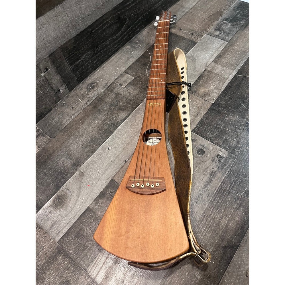 Martin Backpacker Steel String Acoustic Travel Guitar Natural with Strap 63862